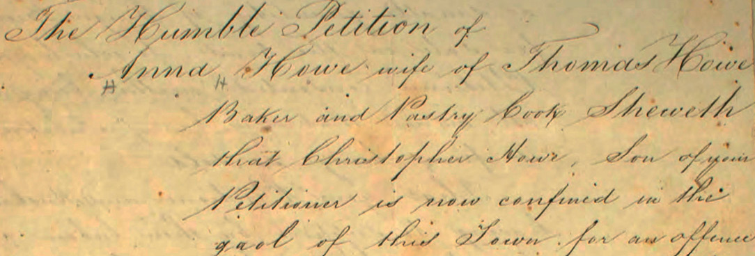 Digitised records a handwritten note